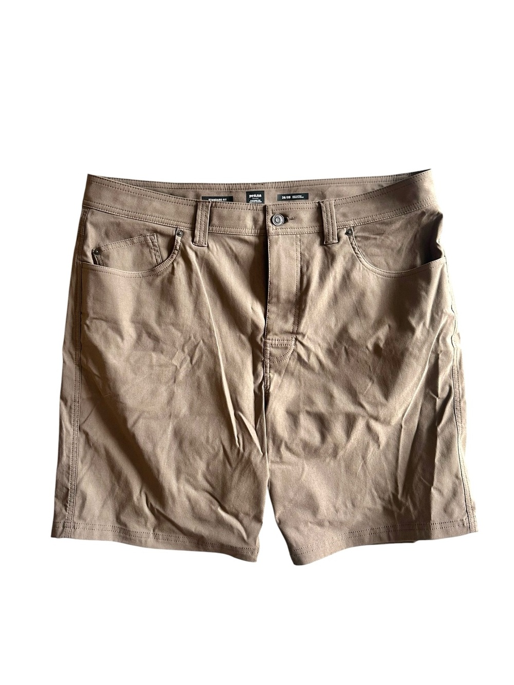 Prana Brion Shorts Brown Waist 36”